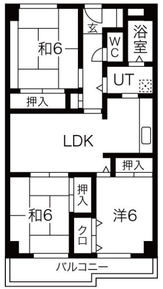 香里園ヒルズの間取り