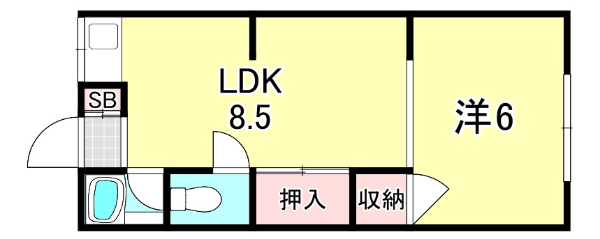 魚崎荘の間取り