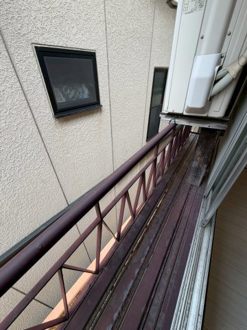魚崎荘のバルコニー