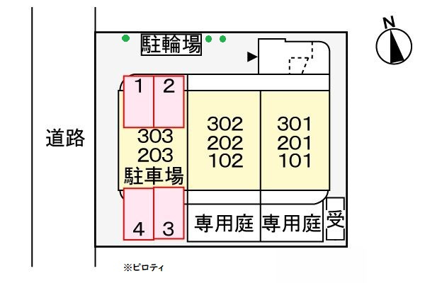 ビューティウィンの駐車場|駐車場