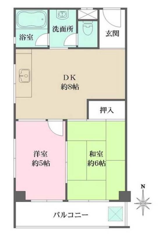 森山ハイツの間取り