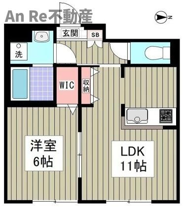 川口市大字大竹のアパートの間取り