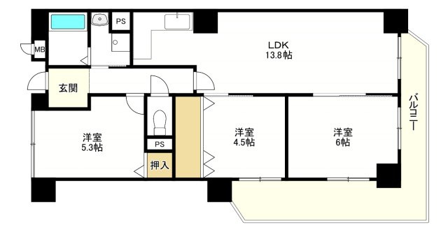 クリアクレセント住之江の間取り