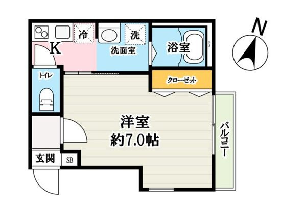 キャメル獨協大学前3の間取り