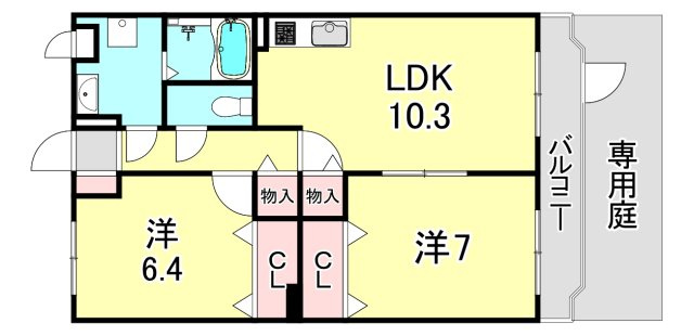 Casa Verde甲東園の間取り