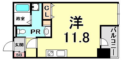 オーキッドレジデンス神戸三宮の間取り