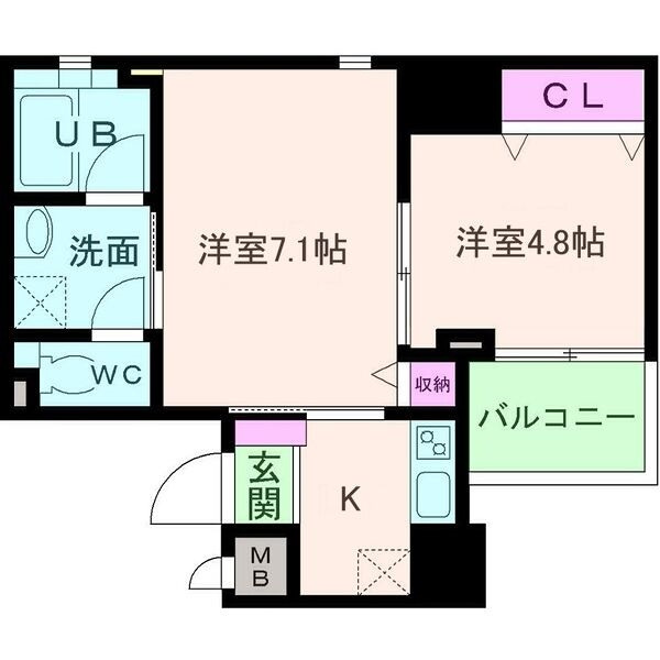 アモーレ本町ウエストの間取り