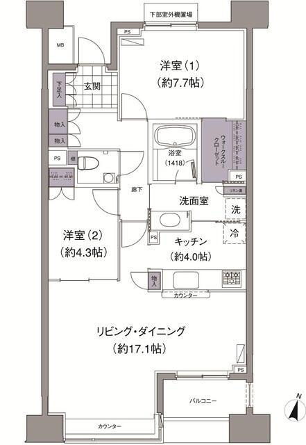 アビティ目黒の間取り