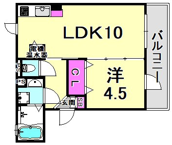 フラット松原の間取り