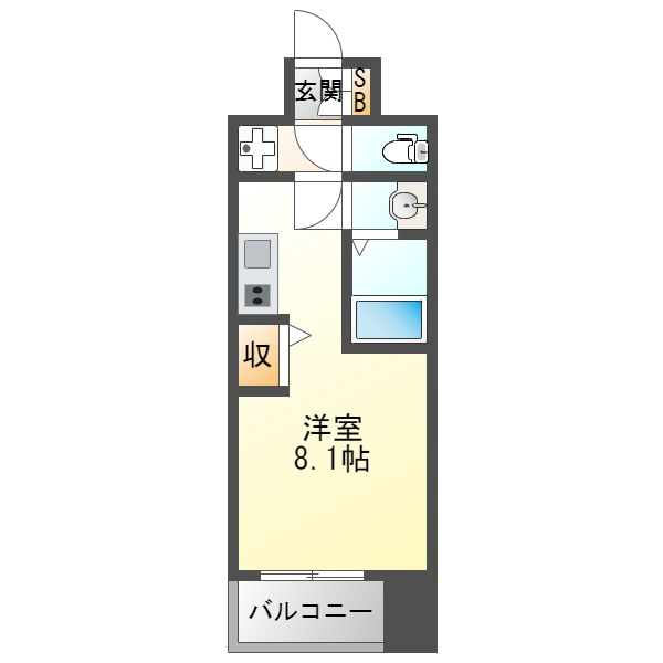 セレニテ十三ミラクの間取り