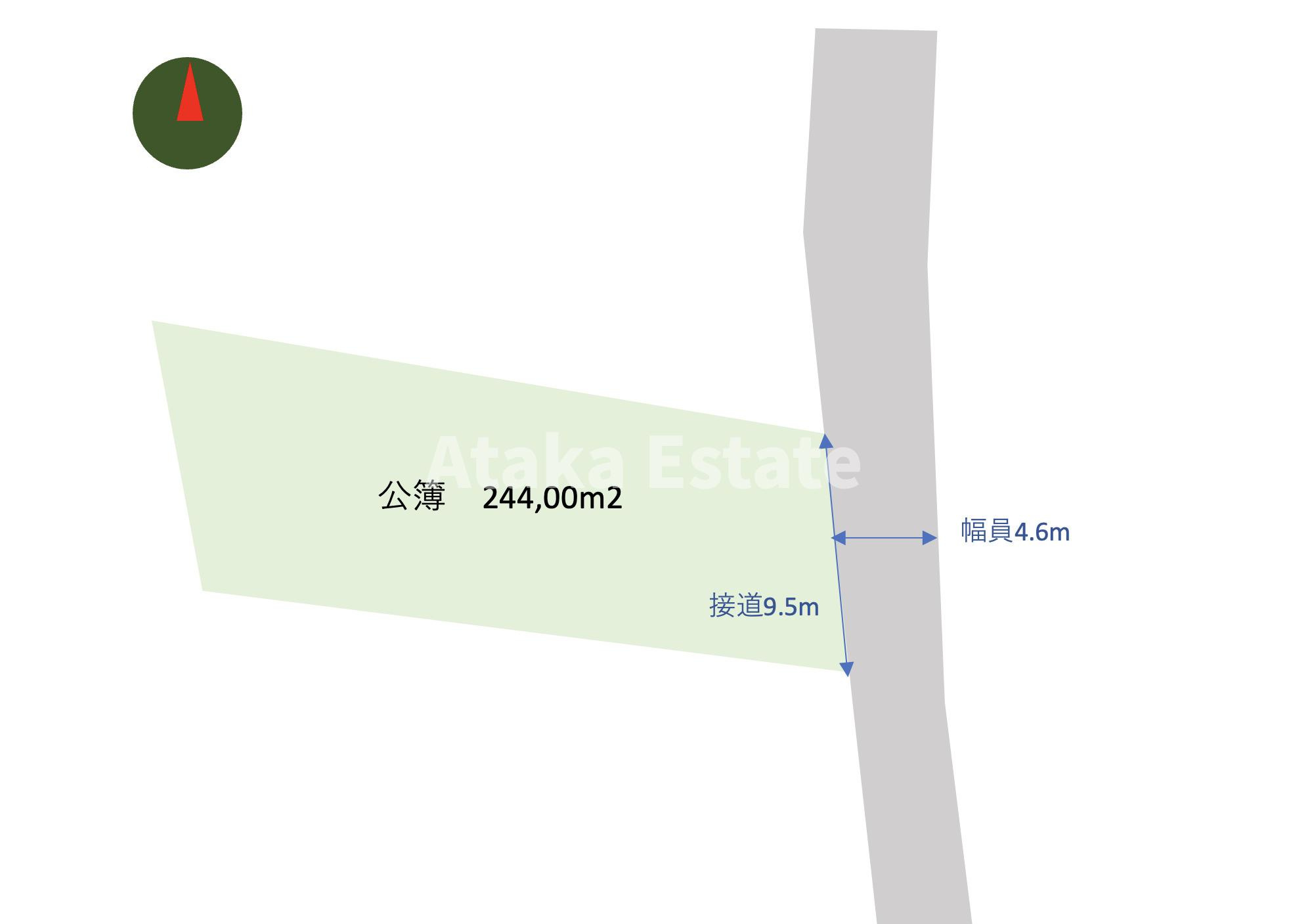 島南売り土地の土地図