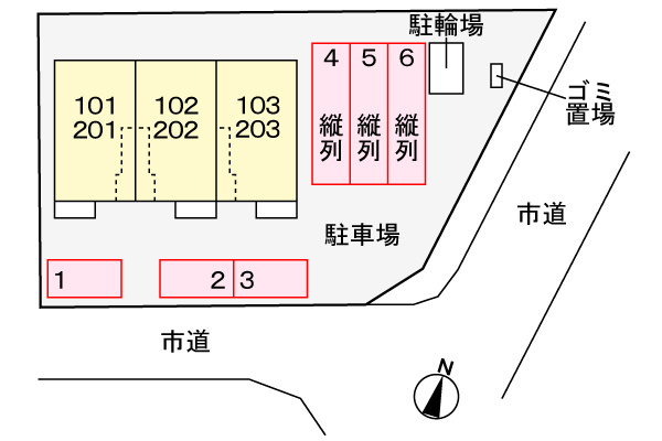 環（たまき）の区画図