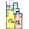 【間取り】 | 掲載写真は同建物・反転タイプのお部屋です。現況優先といたします。