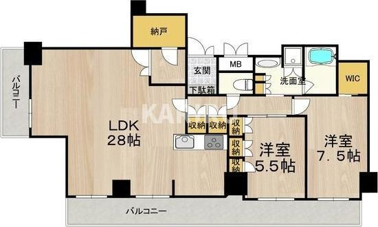 アートアルテールコンドミニアムフロアの間取り