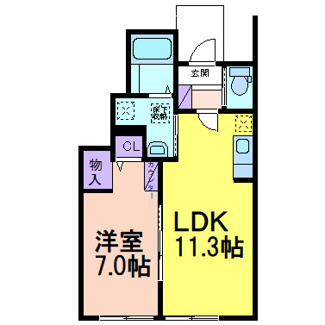 【間取り】 | Park　Forest　A | 掲載写真は同建物・角住戸のお部屋です。現況優先といたします。