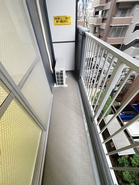 熊本市中央区水道町の賃貸マンションのバルコニー