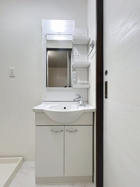 熊本市中央区水道町の賃貸マンションの独立洗面台