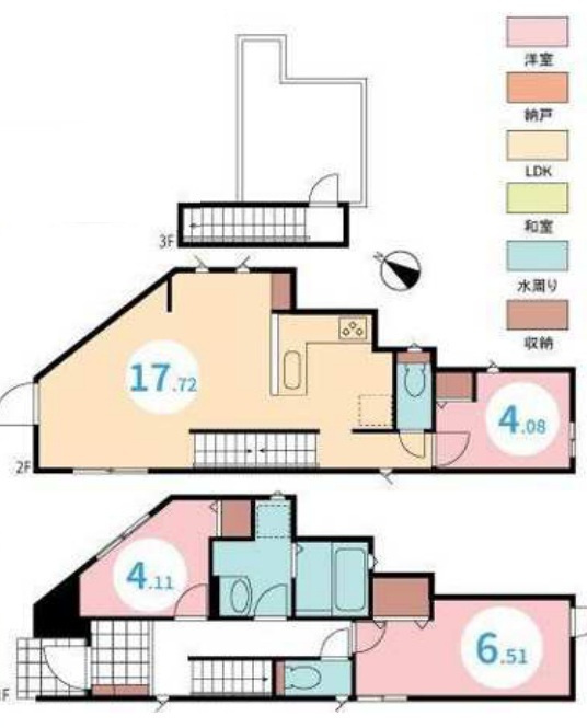 戸塚区上倉田町 中古戸建 4280万円の間取り