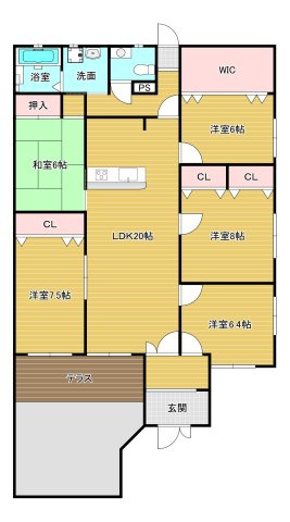 ホワイトロートスの間取り