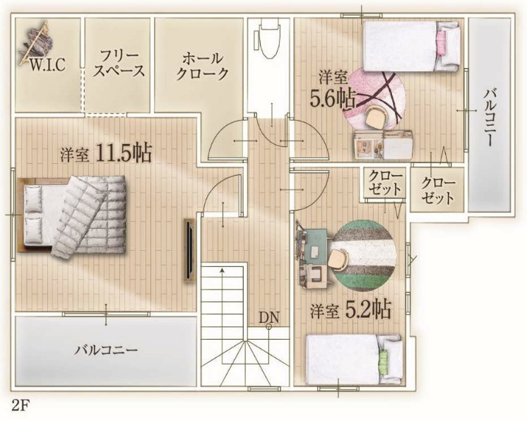 【仲介手数料無料】狭山市水野　２５期　全１棟　狭山市の不動産なら西武ハウジングの間取り