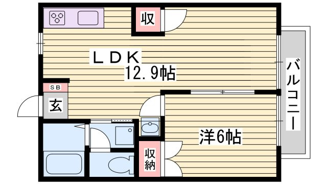 エスポワール・ヌーボーの間取り