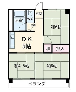 城北ビル（西）の間取り