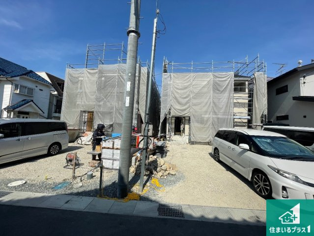 揖保郡太子町鵤　第6期　新築一戸建ての外観|現在の進捗状況です！順調に作業進行中、完成が待ち遠しいです！詳細の間取り等、お気軽にお問い合わせください！