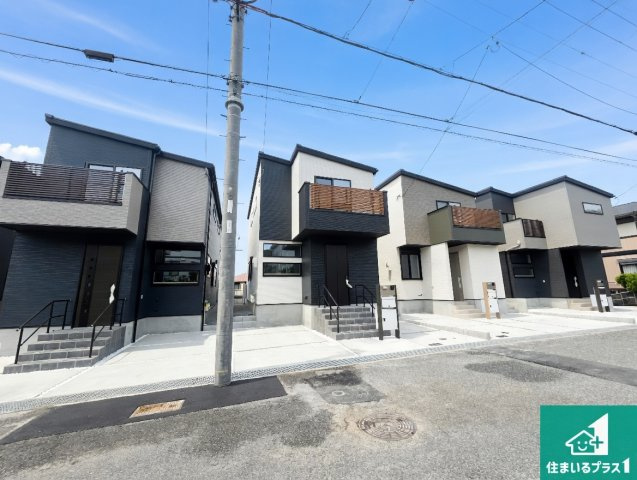神戸市北区鹿の子台北町　第1期　新築一戸建ての外観|お客様に長く安心して住んでいだだける事にこだわった家づくり！住んでからのアフターサービスにもしっかりと取り組んでいます！