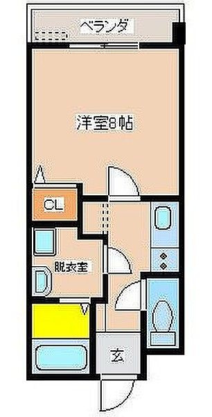 熊本市西区池田３丁目の賃貸マンションの間取り