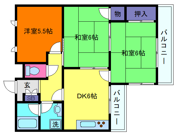 ジーライズ東灘深江の間取り