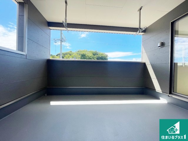揖保郡太子町鵤　第6期　新築一戸建てのバルコニー|ワイドバルコニーは洗濯物を干すスペースが広いのでご家族が多くても安心！