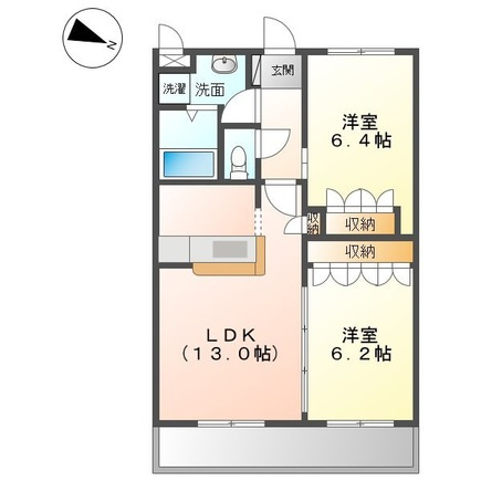 アグアカリエンテの間取り|間取図