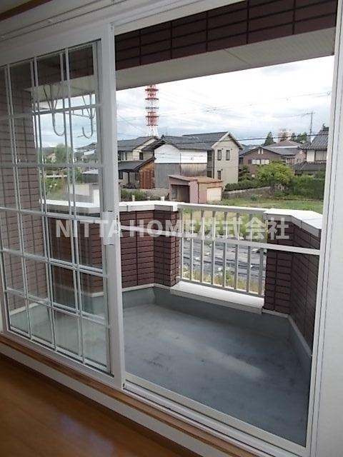 福知山市厚東町のアパートのバルコニー|南向きバルコニーで日当たりGOOD！