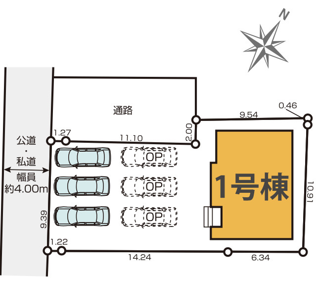 【仲介手数料無料】狭山市　水野２２期　全１棟　狭山市の不動産なら西武ハウジングの区画図