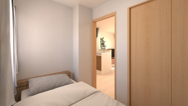 （仮称）半田市苗代町共同住宅　新築工事の洋室|パースイメージになります。