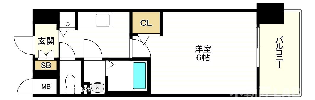エスリード大阪エヴォルツの間取り
