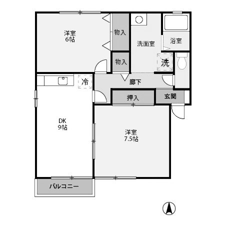 【間取り】 | 愛花夢　２号館