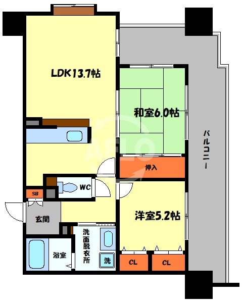 シエル・ピュール田辺　田辺小学校区の間取り|シエル・ピュール田辺　間取り