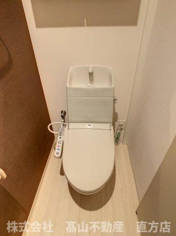 直方市大字感田のアパートのトイレ