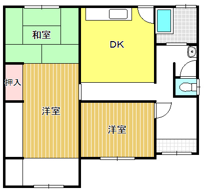 緑区平子が丘平屋戸建の間取り