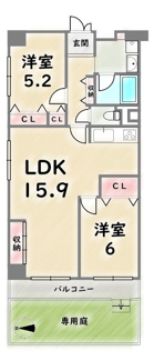 【間取り】 | シャルム四条大宮