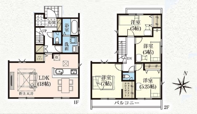 東村山市秋津町3丁目・全1棟　新築一戸建　～LDK18帖～