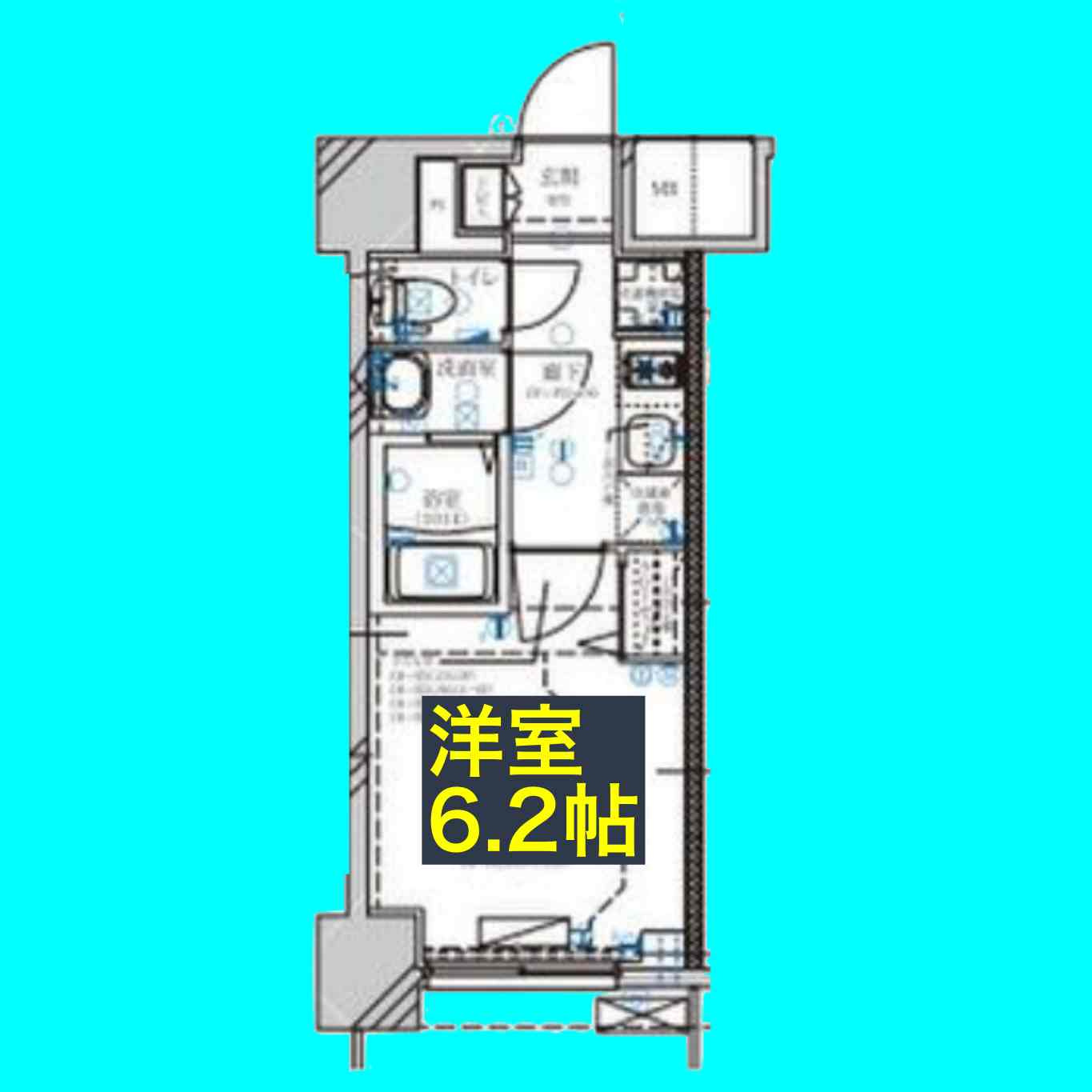 ディアレイシャス名古屋大須通の間取り