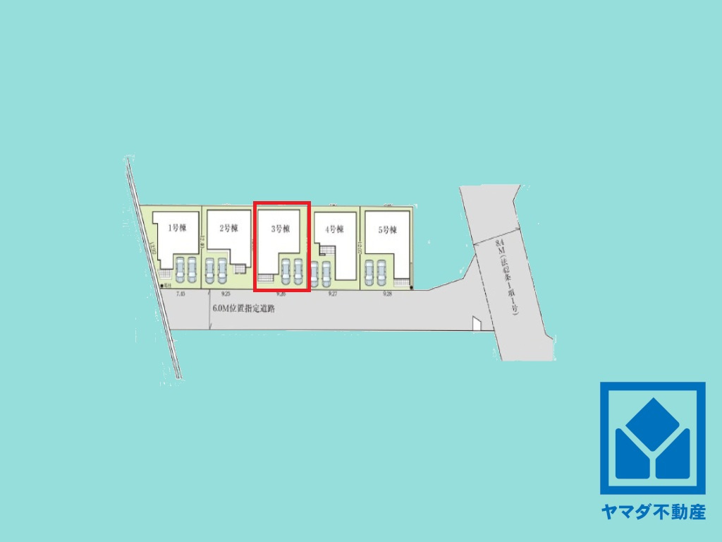 大津市下阪本１丁目　5期の区画図