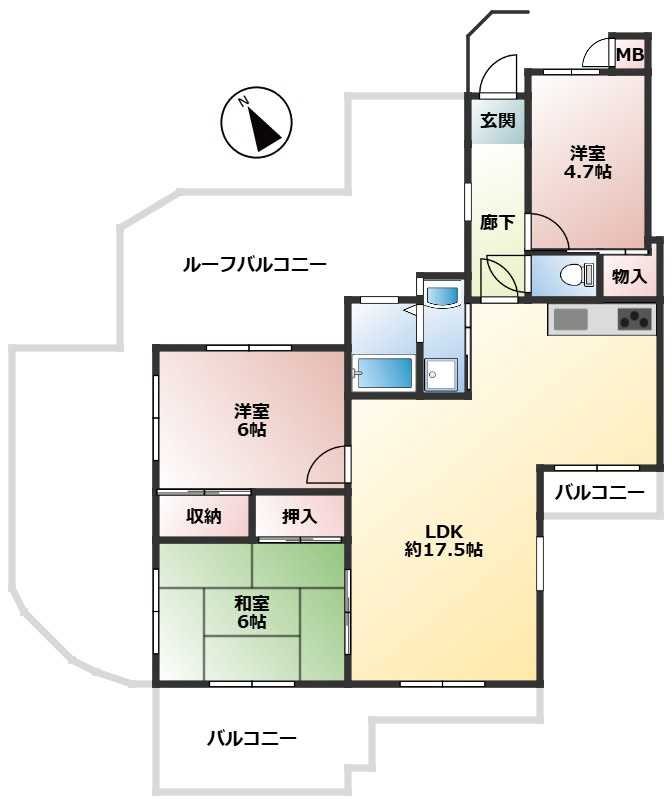 【間取り】の画像