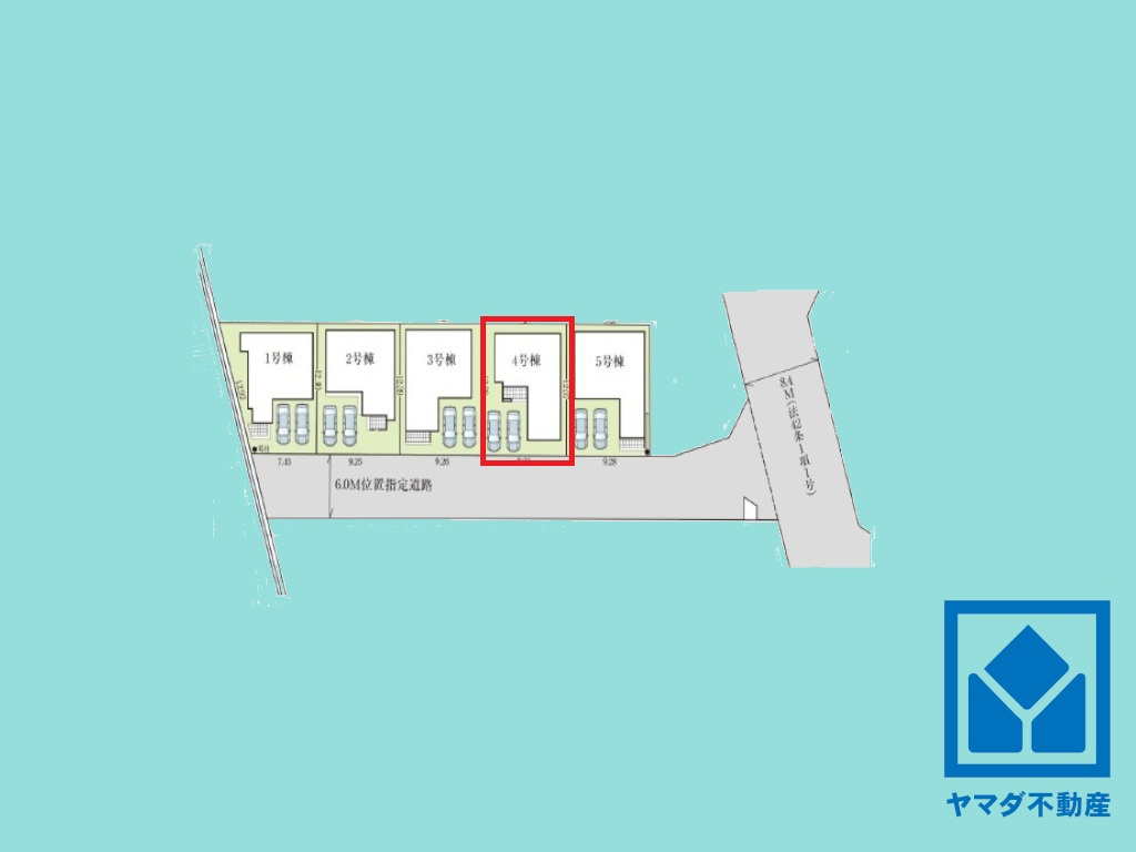 大津市下阪本１丁目　5期の区画図