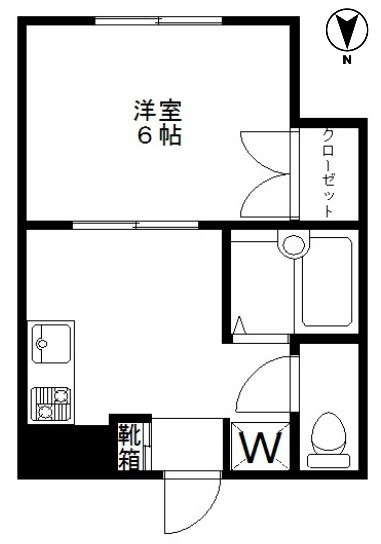 サンブリッジコーポ　バストイレ別　温水洗浄便座　陽当たり良好の間取り