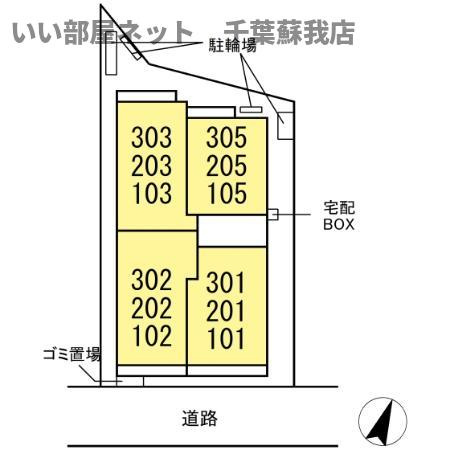 D-ROOM末広Ⅰ　Bの区画図