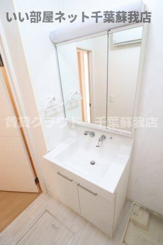 カルム都の洗面所|コンパクトで使いやすい洗面所