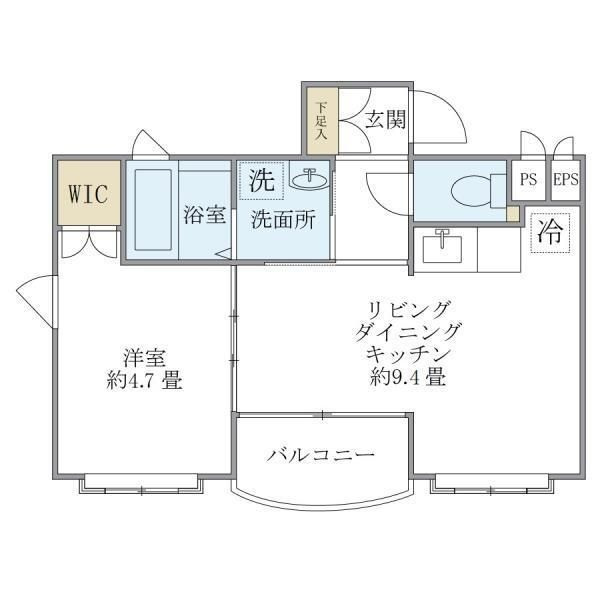柳原池上マンションの間取り|間取りです。